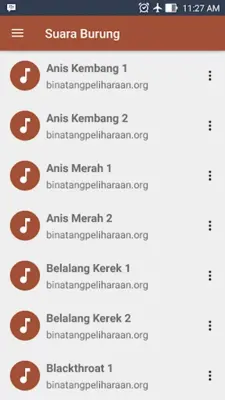 Suara Burung Kicau android App screenshot 1